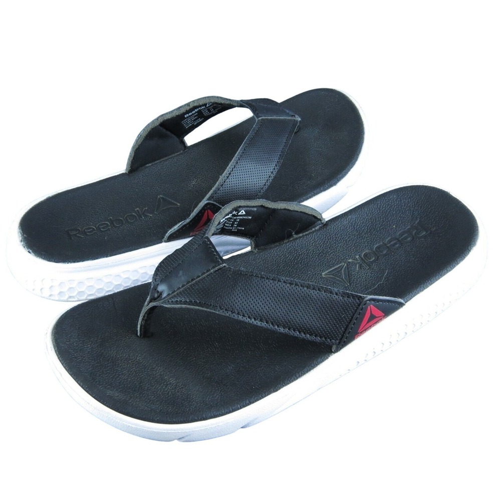 Reebok Men's Flip Flop Black Synthetic Size 10M Gently Used 2025
